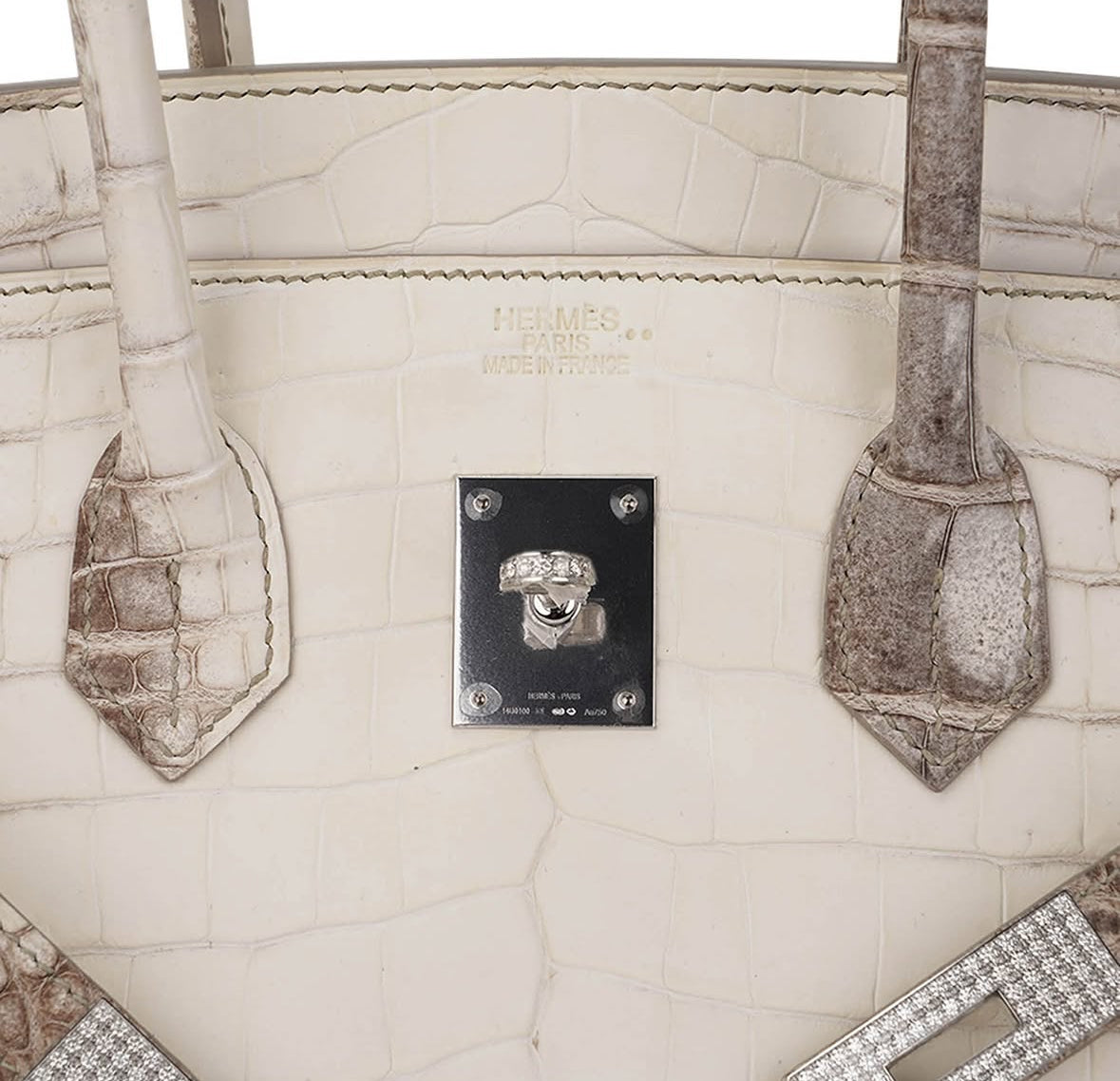 Hermès Birkin 35 Diamond Blanc Himalaya Matte Crocodile Limited Edition