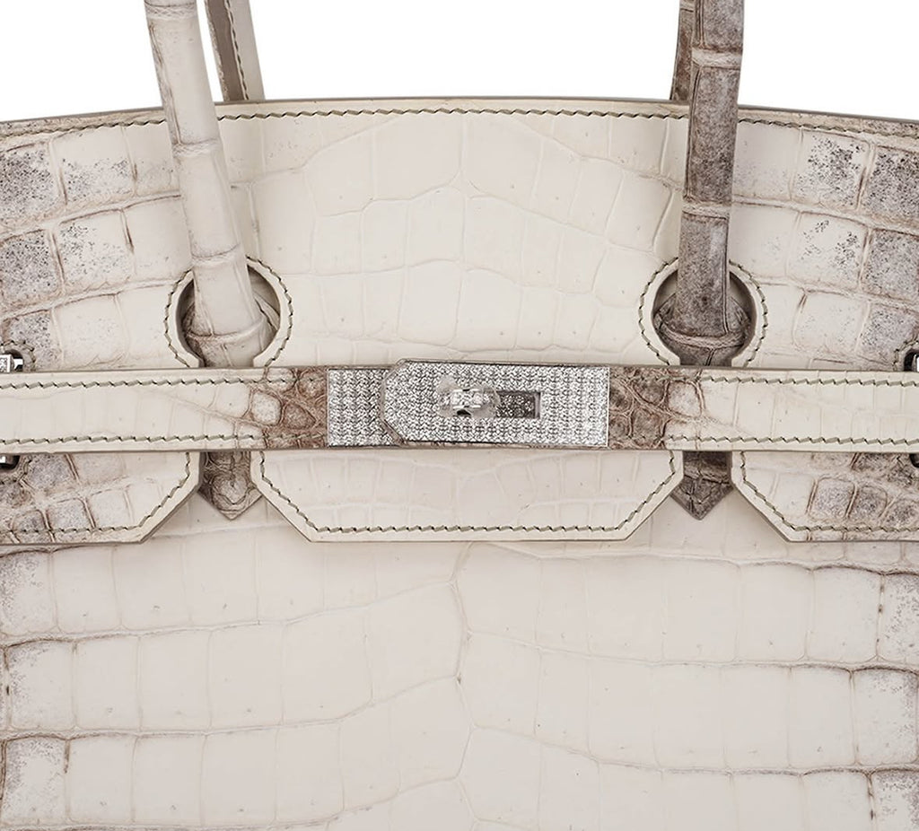 Hermès Birkin 35 Diamond Blanc Himalaya Matte Crocodile Limited Edition