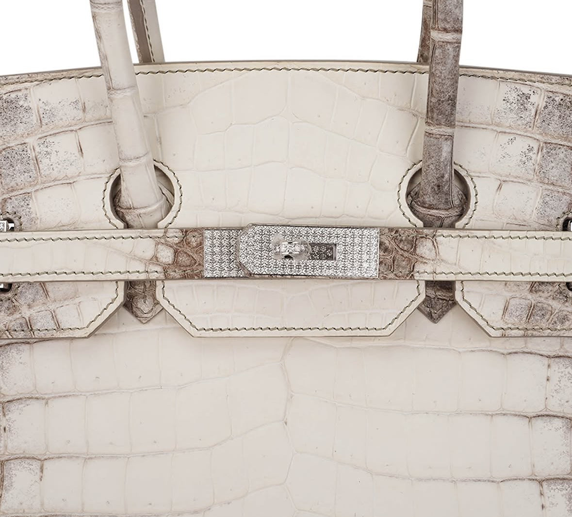 Hermès Birkin 35 Diamond Blanc Himalaya Matte Crocodile Limited Edition