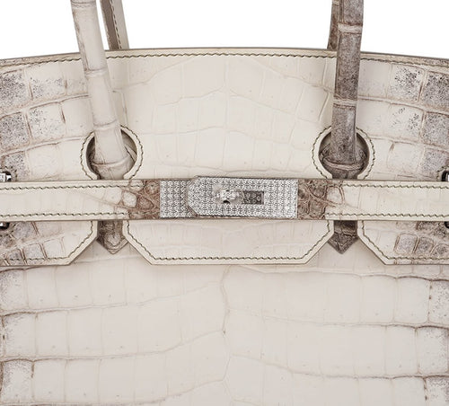 Hermès Birkin 35 Diamond Blanc Himalaya Matte Crocodile Limited Edition