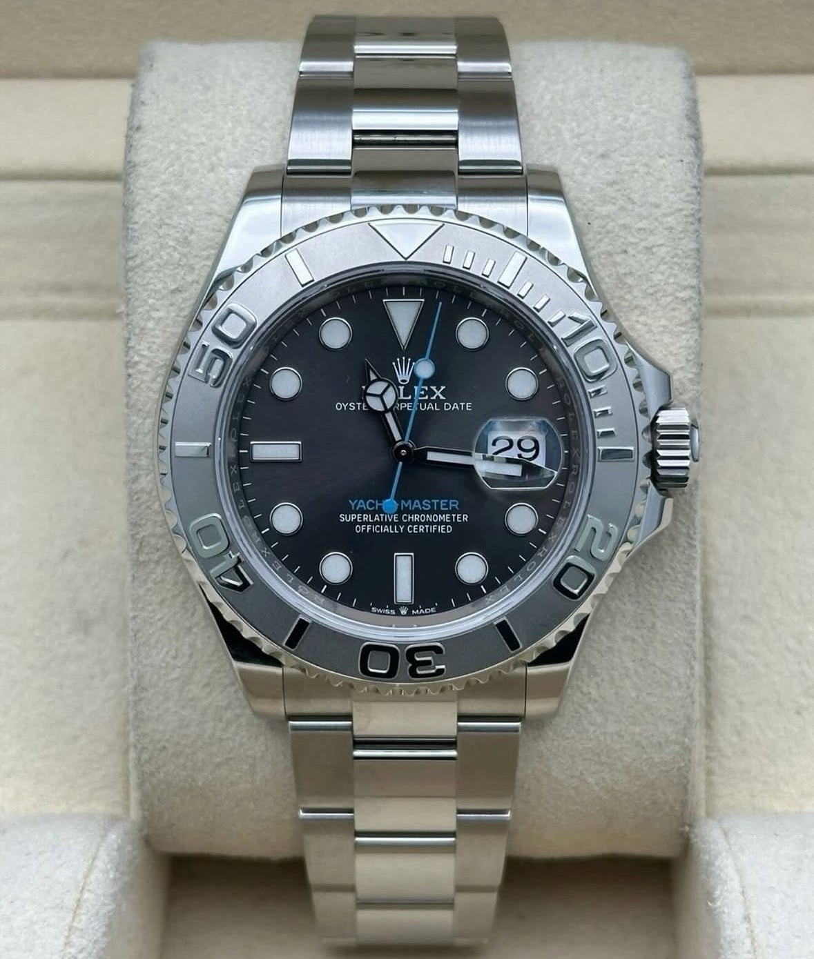 Rolex Yacht-Master 40 126622 (2026) – Oystersteel & Platinum, Slate Dial, Platinum Bezel