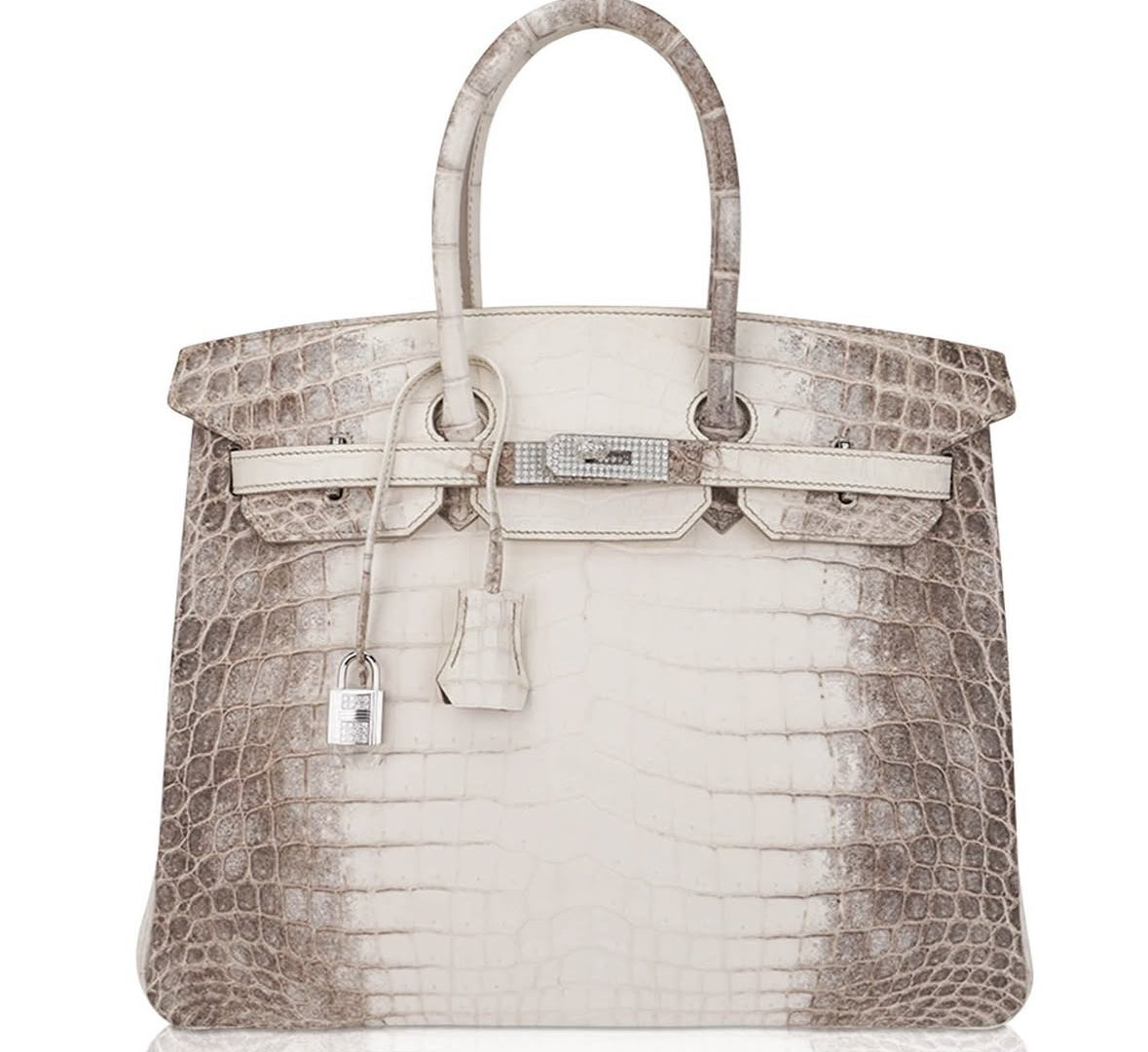 Hermès Birkin 35 Diamond Blanc Himalaya Matte Crocodile Limited Edition