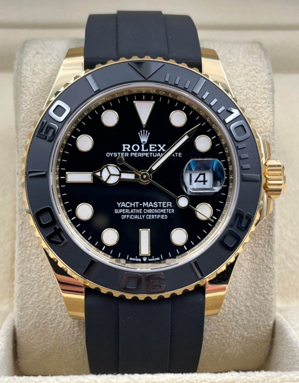 Rolex Yacht-Master 42 226658 – 18ct Yellow Gold, Black Dial, Oysterflex (2024)
