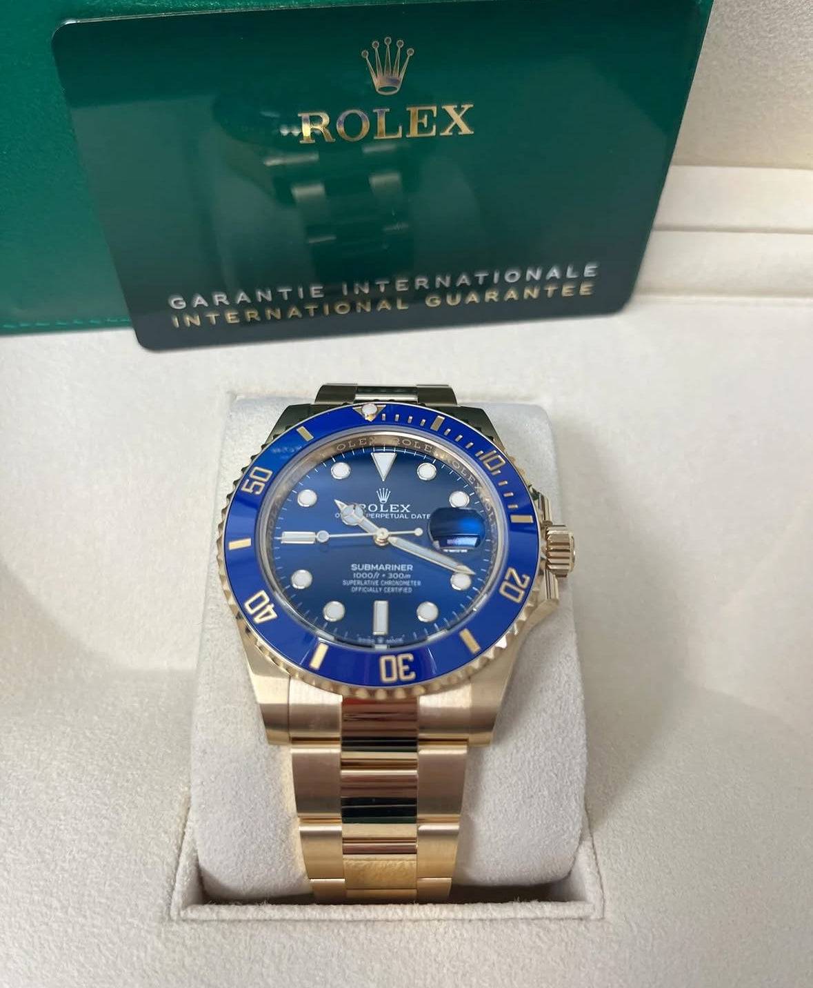 Rolex Submariner Date 126618LB (2026) – 18ct Yellow Gold, Blue Dial, Blue Cerachrom Bezel