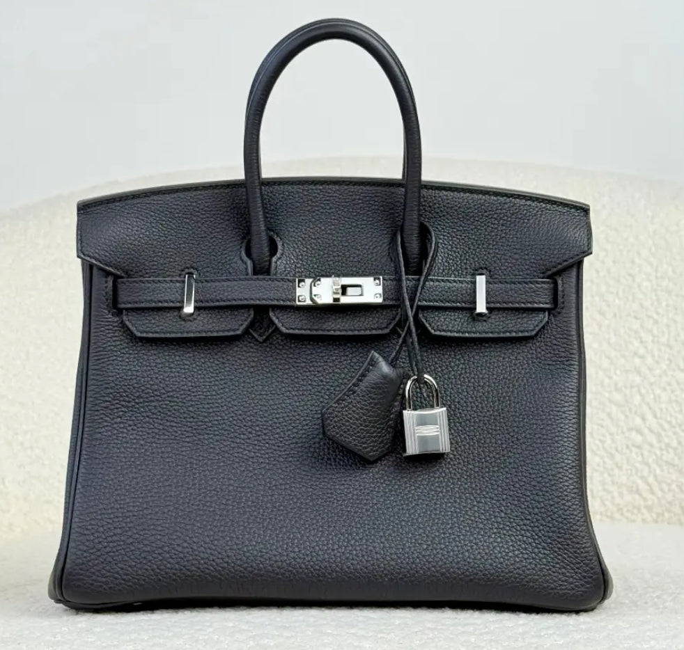 Birkin 25 Black Togo + Palladium Hardware (2026)