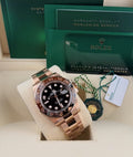 Rolex GMT-Master II 126715CHNR (2026) – 18ct Everose Gold, Black Dial, Brown & Black Bezel "Root Beer"