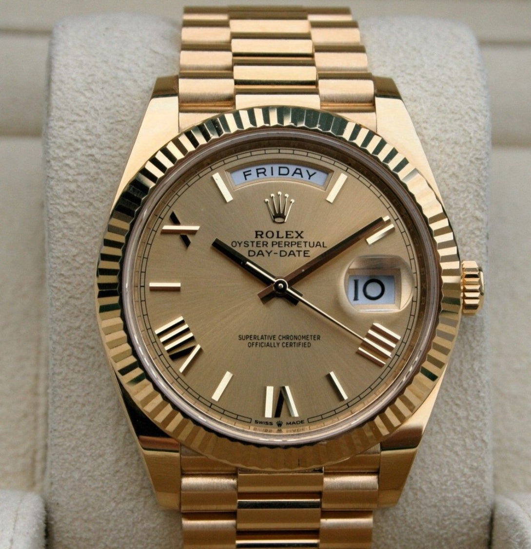 Rolex Day-Date 40 228238 – 18ct Yellow Gold, Champagne Dial, President Bracelet 2026