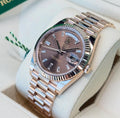 Rolex Day-Date 40 228235 (2026) – 18ct Everose Gold, Chocolate Dial, President Bracelet