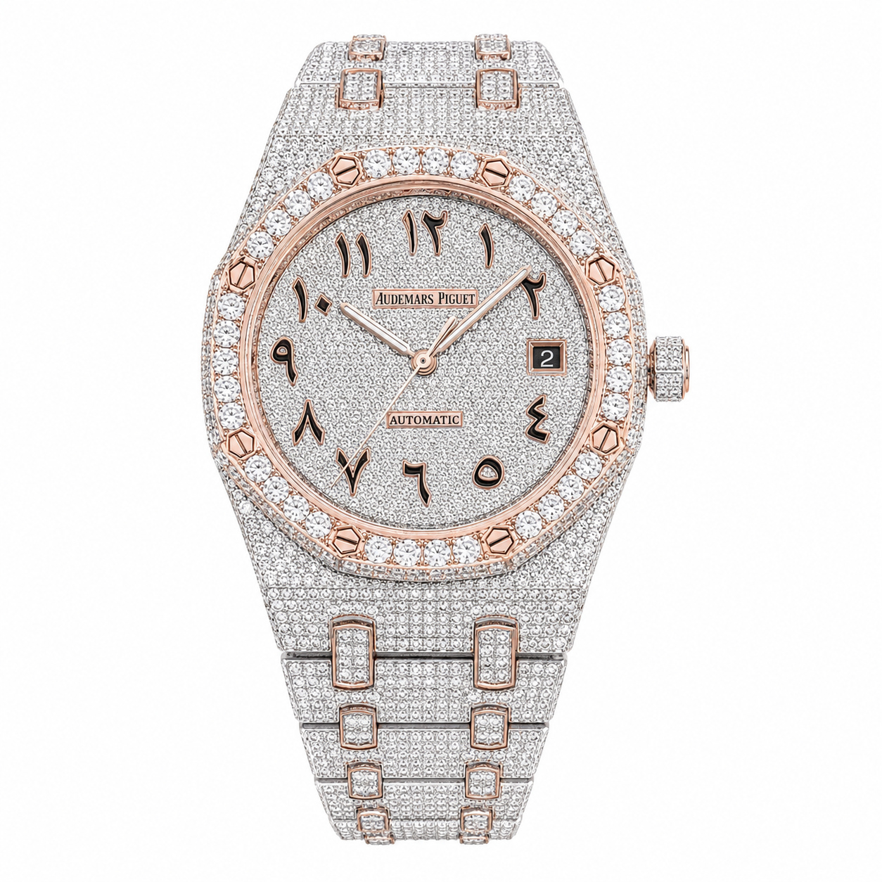Audemars Piguet Royal Oak 41mm 15400SR – 18k Rose Gold & Steel, VS Diamond Set 27.0ct