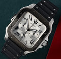 Cartier Santos de Cartier Watch, Black (41mm, Men's XL, 2026) Unworn