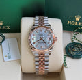 Rolex Datejust 31 278273 (2026) – Yellow Rolesor, Mother-of-Pearl Diamond Dial, Fluted Bezel, Jubilee