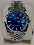 Rolex Datejust 41 126334 – Blue Dial, Fluted Bezel, Jubilee, Box &amp; Papers