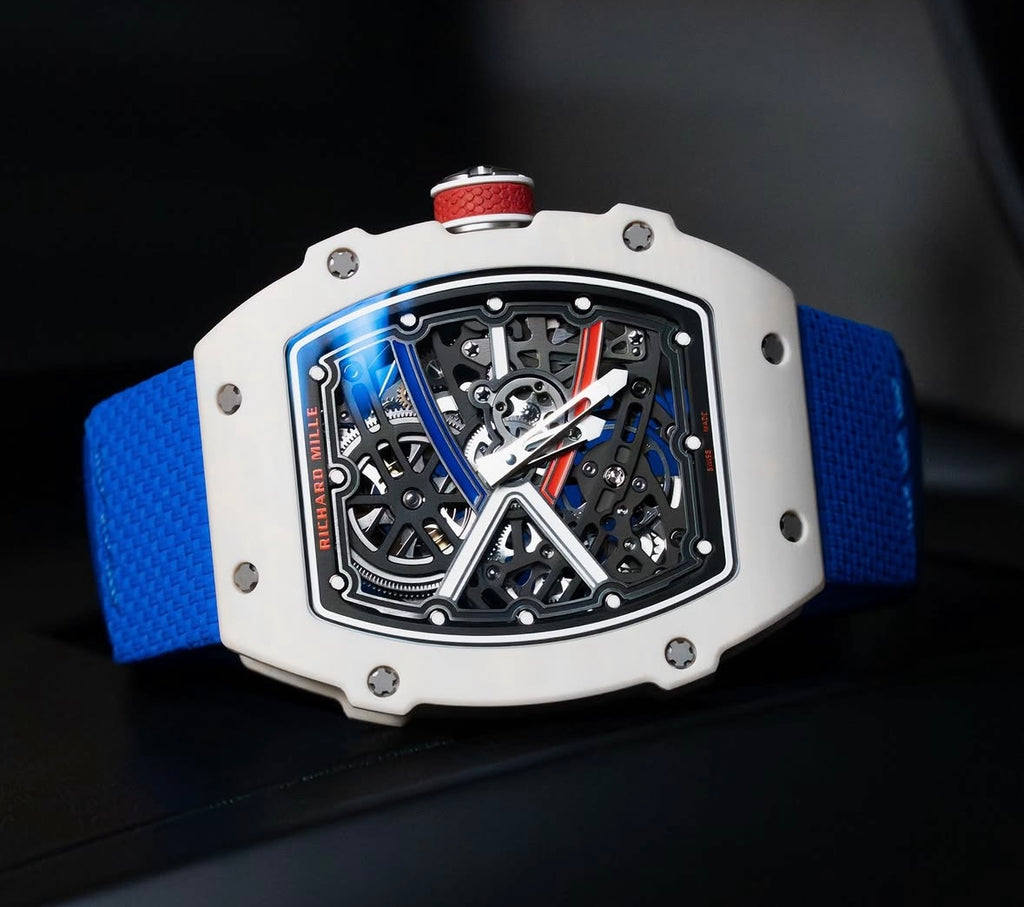 Richard Mille RM 67-02 Automatic Alexis Pinturault – Tricolour Skeleton Dial