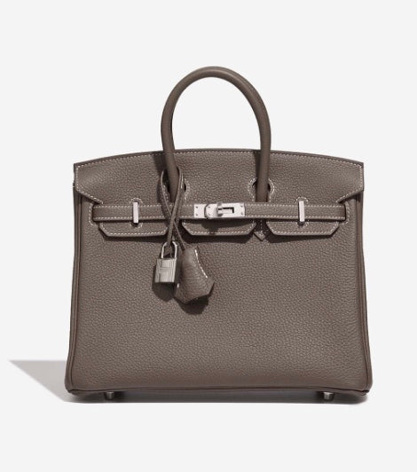 Birkin 25 Étoupe Togo + Palladium Hardware (2026)
